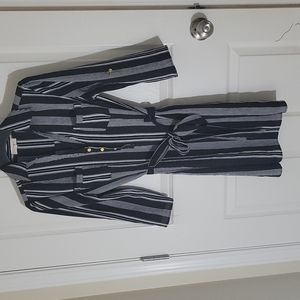 Black and white collared dress